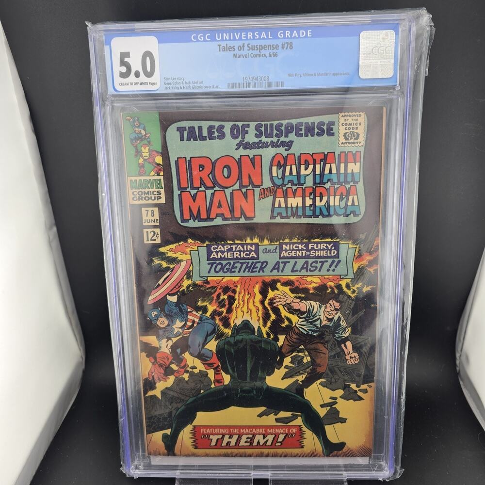 Tales of Suspense #78 CGC 5.0 Iron Man Captain America Nick Fury Silver Age